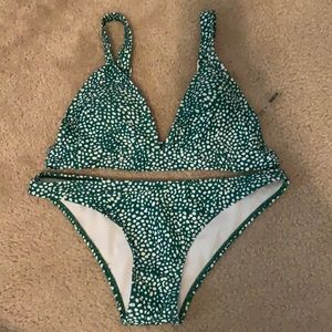 SHEIN Dalmatian print bikini